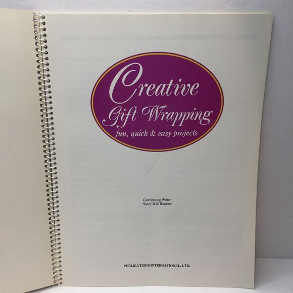 Vintage 2 Book Set Creative Gift Wrapping Fun Easy Finishing Touch 35 Ribbon Bow - Picture 14 of 16